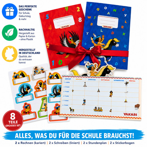 Yakari schulset einschulung - schulset,