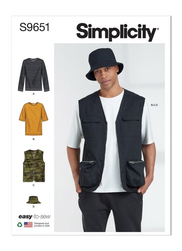 Simplicity 9651 herren - herren, strick