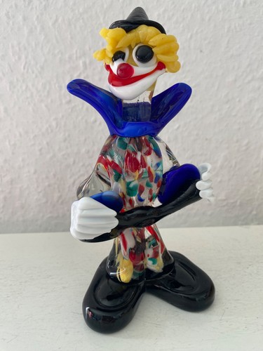 Vintage murano glas clown - clown, –