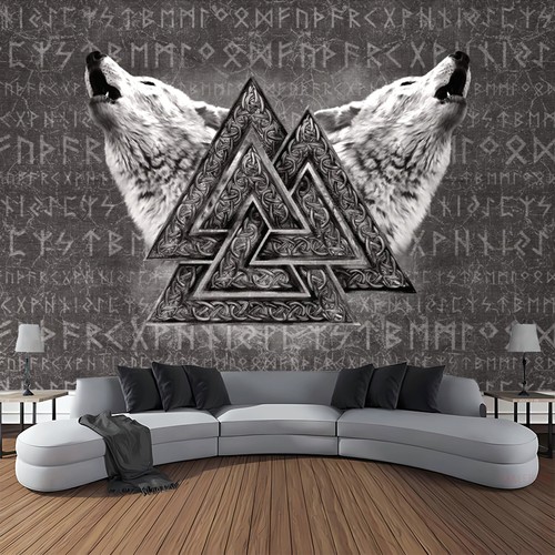 Wikinger nordischer wolf - wikinger,