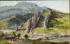 Künstler Ak Moralt, Willy, Bulgarien, Ausgang des Iskertales,... - 10686106