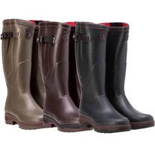 Aigle Herren Parcours 2 ISO Stiefel Unisex Wellington Stiefel Wellies grün braun
