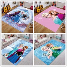 Mädchen 3D Teppich Prinzessin Anna Elsa Fußmatten Schlafzimmer Türmatte Geschenk