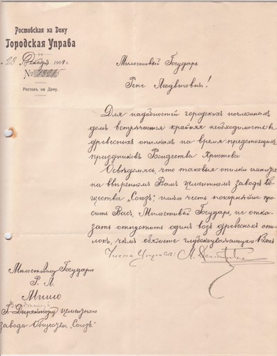 Russland rostow brief der - russland,