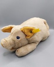 Steiff Schwein liegend ca. 13
