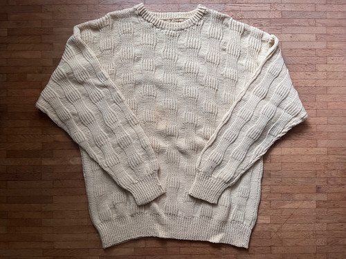 Handgestrickter woll pullover - handgestrickter, woll-pullover