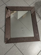 Original Spiegel  Murano Venezianisch 50er 60er Jahre Rosa Facettenschliff 