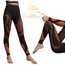 SHEER MOTION LEGGINGS by Wolford X ADIDAS S sequoia black Sport Hose Transparent