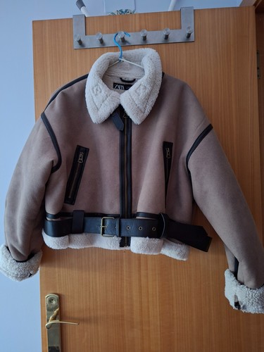Zara jacke braun - jacke, kunstpelz