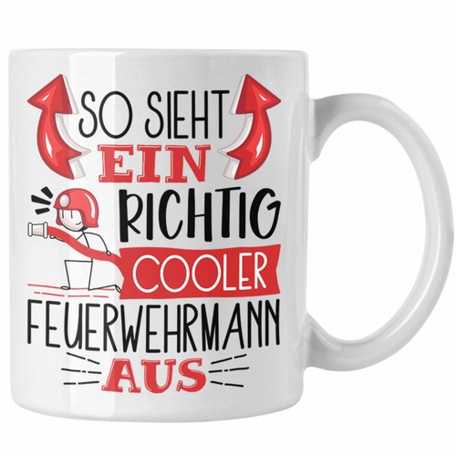 Feuerwehrmann tasse geschenk - feuerwehrmann,