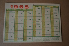 alter DDR Kalender 1965 Pappe