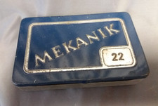 alte Blechdose Nr. 22 für MEKANIK Metallbaukasten  geprägt blau