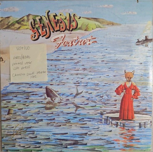Genesis foxtrot vinyl record - genesis,