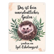 Igel-Erholungsort Metallschild