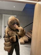 Echtpelz  Waschbärpelz Mantel