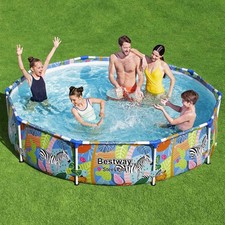 Swimming Pool Rahmen 305x66cm Schwimmbecken Schwimmbad Familienpool Bestway