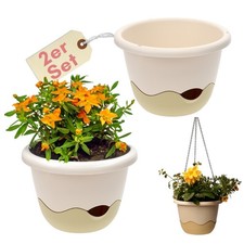 2er Set Blumentopf Hängend