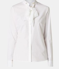 HUGO BOSS Damen Bluse weiß mit Schluppe „Balasmea“ Gr. 40 **NEU**