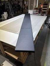 3 Stück  Bankauflage Sitzpolster Kissen Antirutsch Skai schwarz  120x40x5 cm