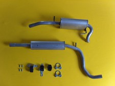 Auspuffanlage VW Lupo 1.0 1.4 Auspuff  Endtopf Mitteltopf mit Montagesatz Neu 