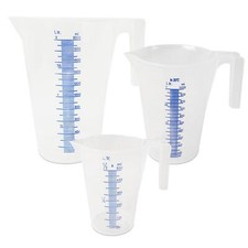Messbecher Maßbecher Meßkanne Kunststoff PP 500ml 1000ml  2000ml  2-er, 3-er Set
