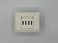 Hager / TEHALIT L4401 Kanalsteckdose je 2 x TAE Typ N und Typ F RAL9010