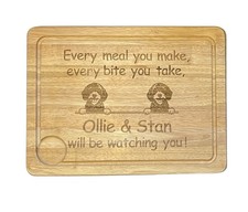 2 Cockapoo Hunde Holz