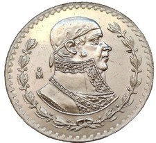 Mexico 1 Uno Peso Silber 1967