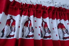 Weihnachtsgardine WICHTEL Küchen Fenster Kurz Bistro Gardine Scheibengardinen