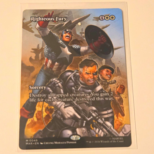Mtg marvel righteous fury - marvel,