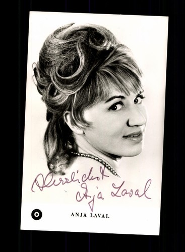 Anja laval autogrammkarte - anja,