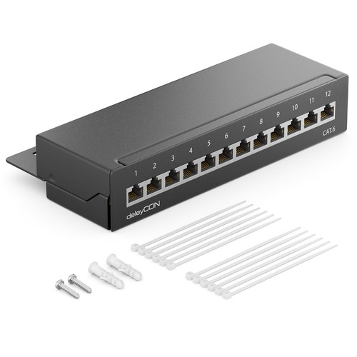 Deleycon cat6 patchpanel - cat6, 12