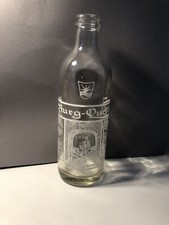 Burg Quelle Mineralwasser Flasche Glas 50er Jahre