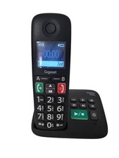 Gigaset E290A DECT-Schnurlose Telefon - Schwarz Großtastentelefon