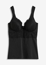 Schalen BH-Hemd Gr. (95) D Schwarz Damen-Bra Oberteil Neu*