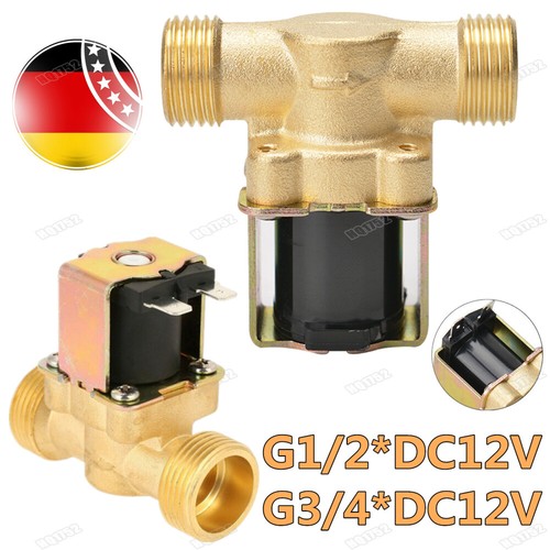Magnetventil messing 4 - 1/2, 3/4"