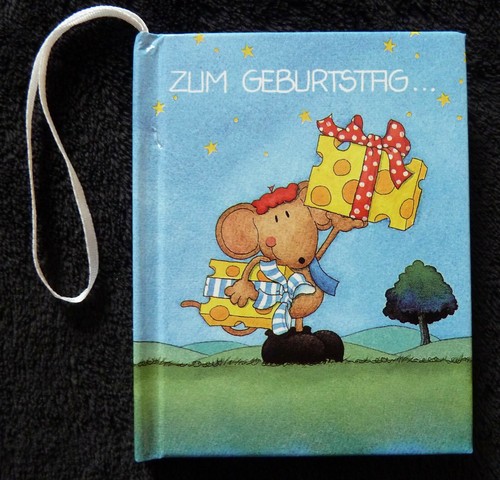 Zum geburtstag minibuch mit - geburtstag ,