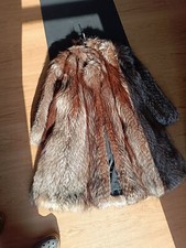 Echt Silberfuchs Pelz Mantel Neuwertig