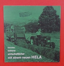 Original alter HELA LANZ AULENDORF Komplettprogramm Traktor Schlepper Prospekt