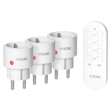 Funksteckdosen 3er Set mit Fernbedienung Funkschalter 30m max. 2300W