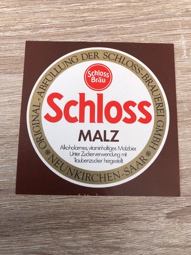 Bieretikett schlossbrauerei - bieretikett,