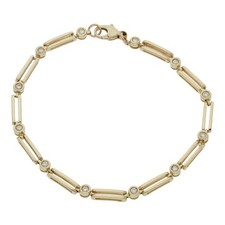 Brillant Armband 585/ 14 K Gold Schmuck Geschenk Wert ca. 2300,- A02.513