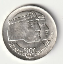 Polen 100 Zloty 1966 Silber -