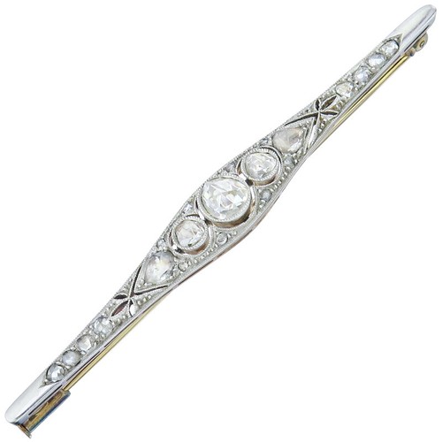 Brosche rosenschliff diamanten - brosche,