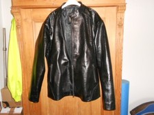 NEUES echt Leder HIPHOP Jacket mit Krokodilprägung fällt etwa wie Eu XL-XXL aus