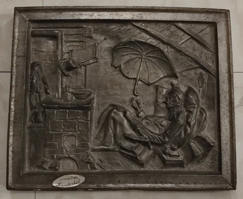 Altes zinn wandbild - altes, spitzberg