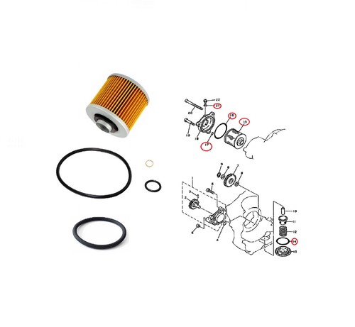 Yamaha 250 wartung set - sr,