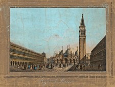 Venedig Veneto Markusplatz Original Lithografie 1850