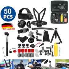 50 Stück Action Kamera Zubehör Set Für GoPro-Hero 9 8 7 6 5 Session Black Sport
