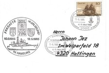 Schiffspost Fregatte Karlsruhe